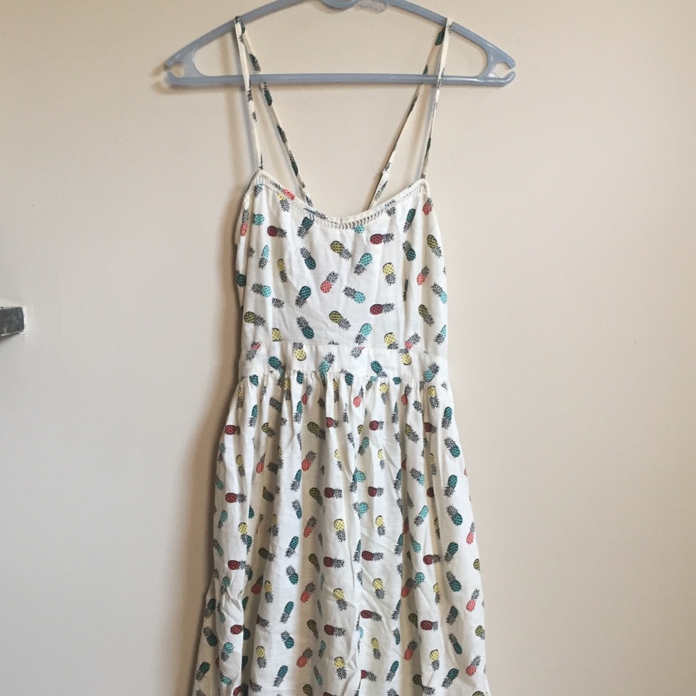Urban Outfitters pineapple print midi sun dress